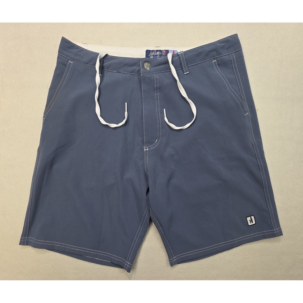Johnnie O Shorts Mens 3 Blue Gray Stretch LIMITED USE West Coast Prep Boardshort